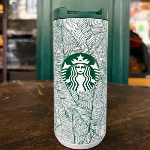 تراول ماگ استارباکس با طرح برگ Starbucks