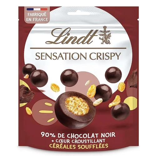 شکلات کریسپی لینت دارک با طعم سوفله غلات Sensation lindt